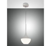 Fabas Luce Lampada a sospensione moderna in metallo con diffusore in vetro soffi