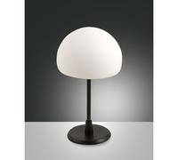 Fabas Luce Lampada da comodino con struttura in metallo e diffusore in vetro des