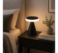Fabas Luce Lampada da comodino LED moderna dimmerabile in metallo Neutra Nero 8W