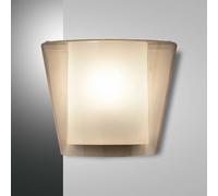 Fabas Luce Lampada da parete con diffusore in vetro dalle linee moderne Viki Amb