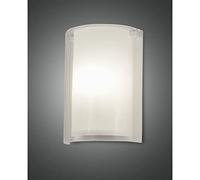 Fabas Luce Lampada da parete Maribel, E27, 1 x 40 W, IP20, trasparente