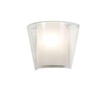 Fabas Luce Lampada da parete VIKI, E27, 1 x 40 W, IP20, trasparente