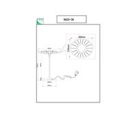 Fabas Luce Lampada da tavolo LED Vela, bianco/trasparente, 36 cm, acrilico, dimmer Fabas Luce