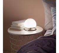 Morgana lumetto LED 3w bianca con base nickel touch