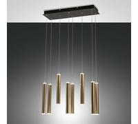 Fabas Luce Lampadario moderno a LED con 8 diffusori tubolari con doppia emission