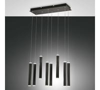 Fabas Luce Lampadario moderno a LED con 8 diffusori tubolari con doppia emission