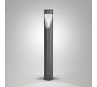 Fabas Luce Lampione a LED Teo, altezza 80 cm, nero, metallo, IP65 Fabas Luce