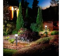 Fabas Luce Lampione Lena, 60 cm, grigio scuro, metallo, E27, IP65 Fabas Luce