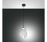 NOA SOSPENSIONE TRASPARENTE 1 LUCE IN VETRO ATTACCO LED CCT 14W - 1510 lm- 2700K - 3000K - 4000K DIMMERABILE