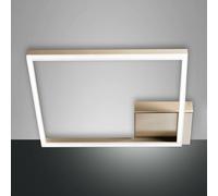 Fabas Luce Plafoniera LED Bard, 42x42cm, finitura oro opaco Fabas Luce
