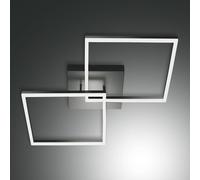Fabas Luce Plafoniera LED Bard 65x65 cm, 2 luci antracite Fabas Luce