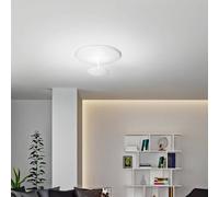 Fabas Luce Plafoniera LED Conrad, bianca, Ø 50 cm, metallo, dimmerabile Fabas Luce