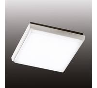 Fabas Luce Plafoniera LED da esterni Desdy, 24x24 cm, bianco Fabas Luce