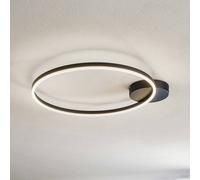 Fabas Luce Plafoniera LED Giotto a 1 luce, nero Fabas Luce