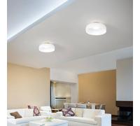 LUNAR PLAFONIERA BIANCA 1 LUCE A LED CCT 2700K - 3000K - 4000K- 26W - 3150 lm DIMMERABILE
