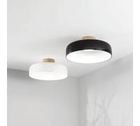 LUNAR PLAFONIERA NERA 1 LUCE A LED CCT 2700K - 3000K - 4000K- 26W - 3150 lm DIMMERABILE