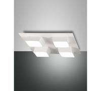 Fabas Luce Plafoniera moderna da soffitto con 4 luci a LED con struttura in meta [EEK: E]