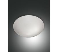 Fabas Luce Plafoniera moderna in metallo con diffusore in vetro a risparmio ener