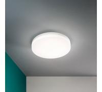 TRIGO PLAFONIERA BIANCA D.28CM A LED 27W 3000K 2500LM IP65 C/SENSORE