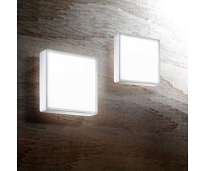 Fabas Luce Plafoniera piccola a LED per esterni con struttura moderna in policar
