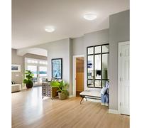 Fabas Luce Plafoniera piccola con sensore di movimento con diffusore in vetro Pa