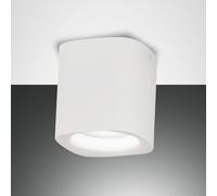 Fabas Luce Plafoniera Smooth, 1 luce, bianca, IP44 Fabas Luce