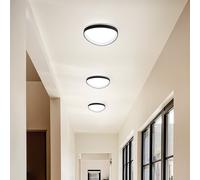 QUIRK PLAFONIERA LED NERA D.80CM A LED CCT 2700K - 3200K - 4000K- 75W - 8900 lm DIMMERABILE