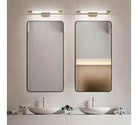 Fabas Luce Applique LED Rapallo, ottone, IP44, 40 cm Fabas Luce