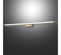 Fabas Luce Applique LED Rapallo, ottone, IP44, 80 cm Fabas Luce