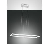 Fabas Luce Sospensione rettangolare a LED dal design moderno con struttura in me