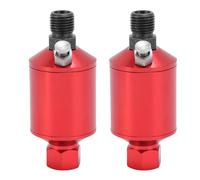 Fabater 1/4in NPT -Inline Filtro Filtro delle Tubazioni Dell'aria in Lega di Alluminio Efficiente per Strumenti Pneumatici (rosso)