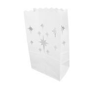 Fabater 20 Sacchetti per Luminari Resistenti alla con Ritagli di Stelle, Sacchetti per Candele per Decorazioni per Matrimoni, Feste del Ringraziamento, Luminari 5,9x10,1x3,7 Pollici