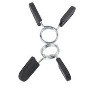 Fabater 25mm Barbell Spring Collar Clip, 2 Pezzi, Acciaio Massiccio, | Chiusura per piastra peso, asta liscia da 1 pollice, allenamento in palestra a casa, facile da rimuovere
