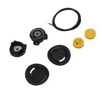 Fabater 4 Set Lacci per Scarpe con Fibbia Girevole Lacci Elastici Senza Cravatta Filo di Acciaio per Bambini Adulti, Installazione Facile Nero Taglia S