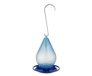 Fabater Abbeveratoio per Uccelli a Goccia Appeso per Giardino Esterno, Mangiatoia per Uccelli Selvatici da 1 Quarto con Serbatoio Trasparente, Mangiatoia in Plastica Resistente per l'alimentazione