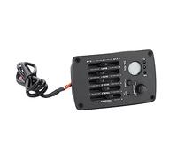 Fabater Accordatore Pickup Equalizzatore EQ a 5 Bande per Chitarra con Display LED, Pickup Piezoelettrico in Ceramica, Controlli di Presenza Bassi Medi e Alti per Kit di Accessori per Strumenti