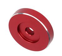 Fabater Adattatore per Dischi Adattatore per Giradischi in Alluminio per Giradischi Accessorio per Grammofono RPM, Dimensioni Standard per Riproduzione Stabile e qualità del Suono Migliorata, (rosso)