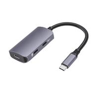 Fabater Adattatore per Occhiali da USB C a AR, Adattatore di Ricarica e Riproduzione con Ricarica Rapida PD da 100 W per Switch 2 per Steam Deck per ROG Ally per Smartphone ROG ALL X