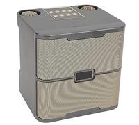 Fabater Altoparlante Portatile, Trasmissione Stabile Dei Bassi Scioccanti YS 213 Altoparlante Karaoke Con 2 Microfoni Wireless per Canti Familiari per Bambini per Bambini (GREY)
