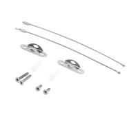 Fabater Ancoraggi per Mobili in Acciaio Inossidabile Antiribaltamento Elementi di Fissaggio di Sicurezza Regolabili per Cassettiera, Armadio, Libreria per la Sicurezza della Famiglia