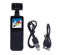 Fabater Azione Fotocamera, Camma Sportiva WiFi HD 4K con Obiettivo Rotante a 180 Gradi, Schermo HD da 1,3 Pollici, Controllo delle App, Ideale per Moto, Sport Winters e Vlogging
