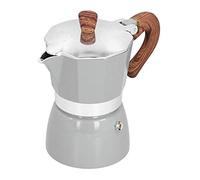 Fabater Caffettiera Ottagonale 150ML, Pratica in Alluminio per di Casa e Ufficio, Caffettiera Piano Cottura Senza BPA Facile da Usare con Manico Resistente Al Calore (#1)
