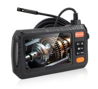 Fabater Camera di Controllo delle Acque Reflue a Borescope 1080p con 8 Luci a LED e Schermo HD 4,3 Pollici, Cavo Flessibile per Riparazioni Domestiche, Scheda di Memoria 32 GB Inclusa (Doppia lente)