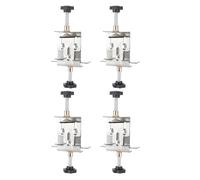 Fabater Canta di Controllo in Acciaio in Acciaio in Inossidabile Premium Inossidabile CERBITRE Schede in Legno di 45 Mm Installazione Efficace per la Maggior Parte degli Armadi con 4 Pezzi