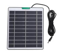 Fabater Caricabatterie Solare per Telecamera di Sicurezza Monocristallina 5W 5V per Uso Interno Ed Esterno Portatile Ring Ed Compact (BLACK)