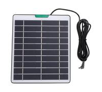 Fabater Caricatore Portatile a Pannello Solare Alimentatore Efficiente da 5 W per Telecamere di Sicurezza per Interni Ed Esterni, Costruzione Durevole (BLACK)
