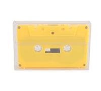 Fabater Cassette Vergini, Cassette Musicali Vergini da 45 Minuti, a Basso Rumore Ad Alto Rendimento, con Custodia in Plastica Trasparente Individuale, Ideale per Lezioni di (YELLOW)