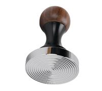 Fabater Compilation di Caffettiera Ergonomica per la Compilazione del caffè in Noce per i Baristi in Acciaio Inossidabile per Baristi per (53mm/2.09in)