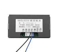Fabater Contatore Display Digitale a LED DC 8-24V a 4 Cifre 0-9999 Contatore Pannello su/giù Più/meno Verde, Alta Precisione, Memoria per Interruzione di Corrente per Apparecchiature di Automazione