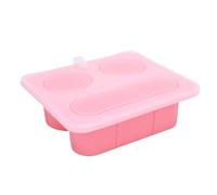 Fabater Contenitore per Snack Riutilizzabile in Silicone con Coperchio Sicuro Scatola per Snack Divisa in Tre Scomparti, da Viaggio per Mangiare Fuori Ufficio